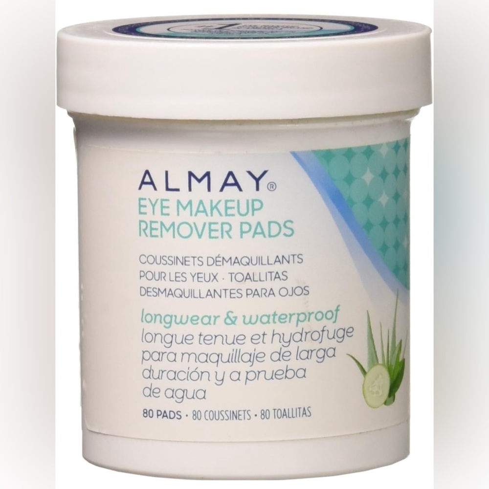 💥 BRAND NEW‼️ Almay Longwear & Waterproof Eye Makeup Remover Pads, 80 Count